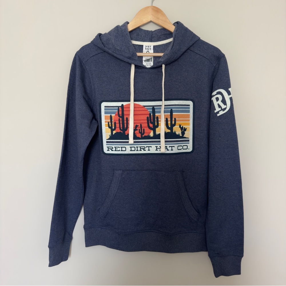 RED DIRT HAT CO. Mens-Blue Hoodie | Small Size